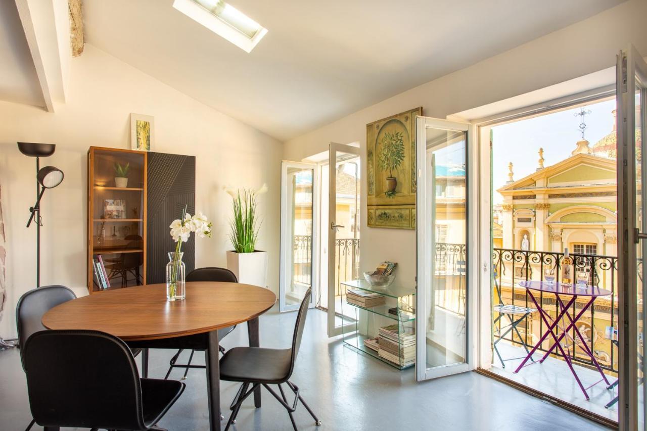 Ross 5- F2, Lumineux, Balcon, Loft, Clim, Vieux-Nice Eksteriør billede
