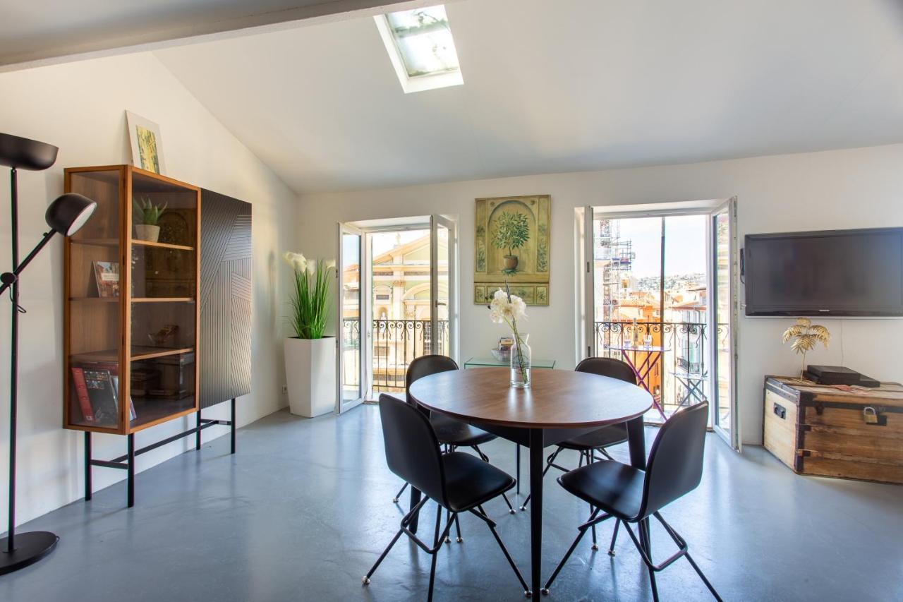 Ross 5- F2, Lumineux, Balcon, Loft, Clim, Vieux-Nice Eksteriør billede