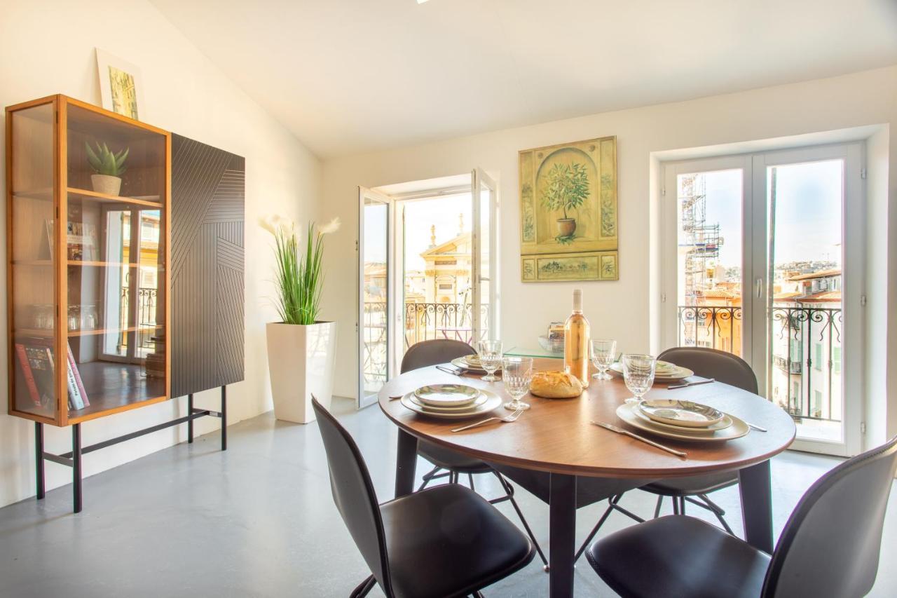 Ross 5- F2, Lumineux, Balcon, Loft, Clim, Vieux-Nice Eksteriør billede