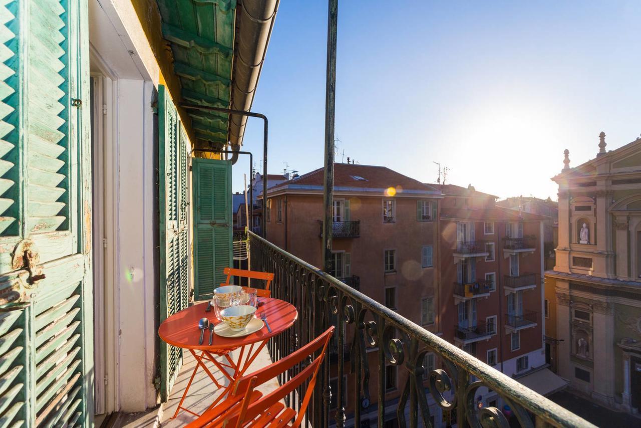 Ross 5- F2, Lumineux, Balcon, Loft, Clim, Vieux-Nice Eksteriør billede